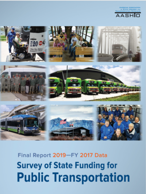 cover image of Survey of State Funding for Public Transportation Final Report 2019 - FY 2017 Data